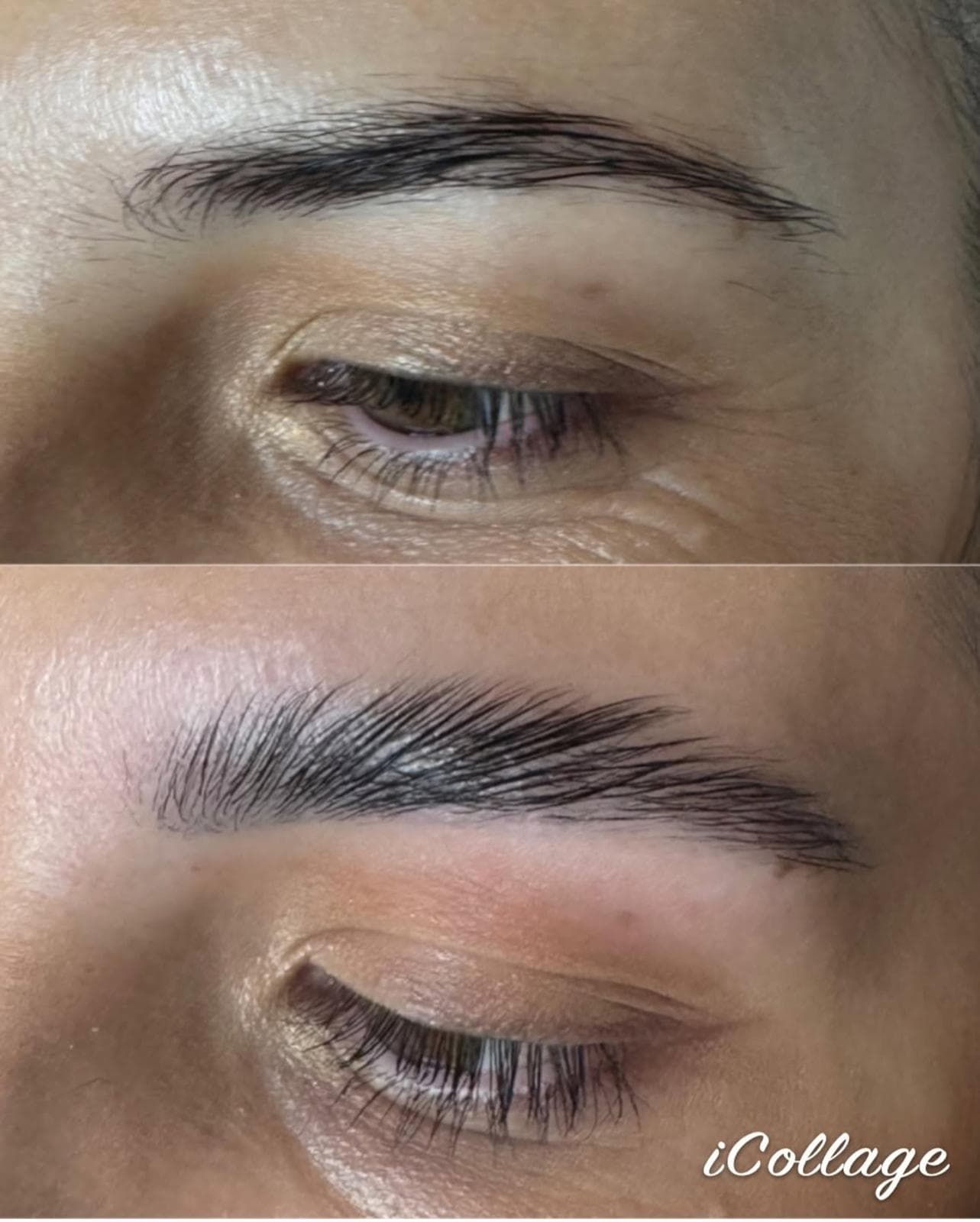 Laminare sprâncene realizat la salon MIVI beauty style București