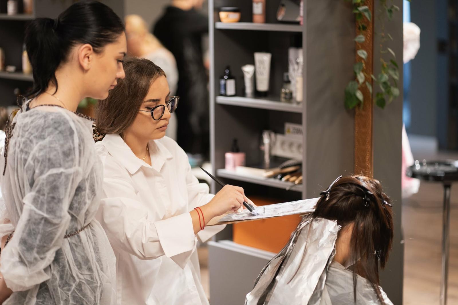 Tehnica șuvițe cu folie